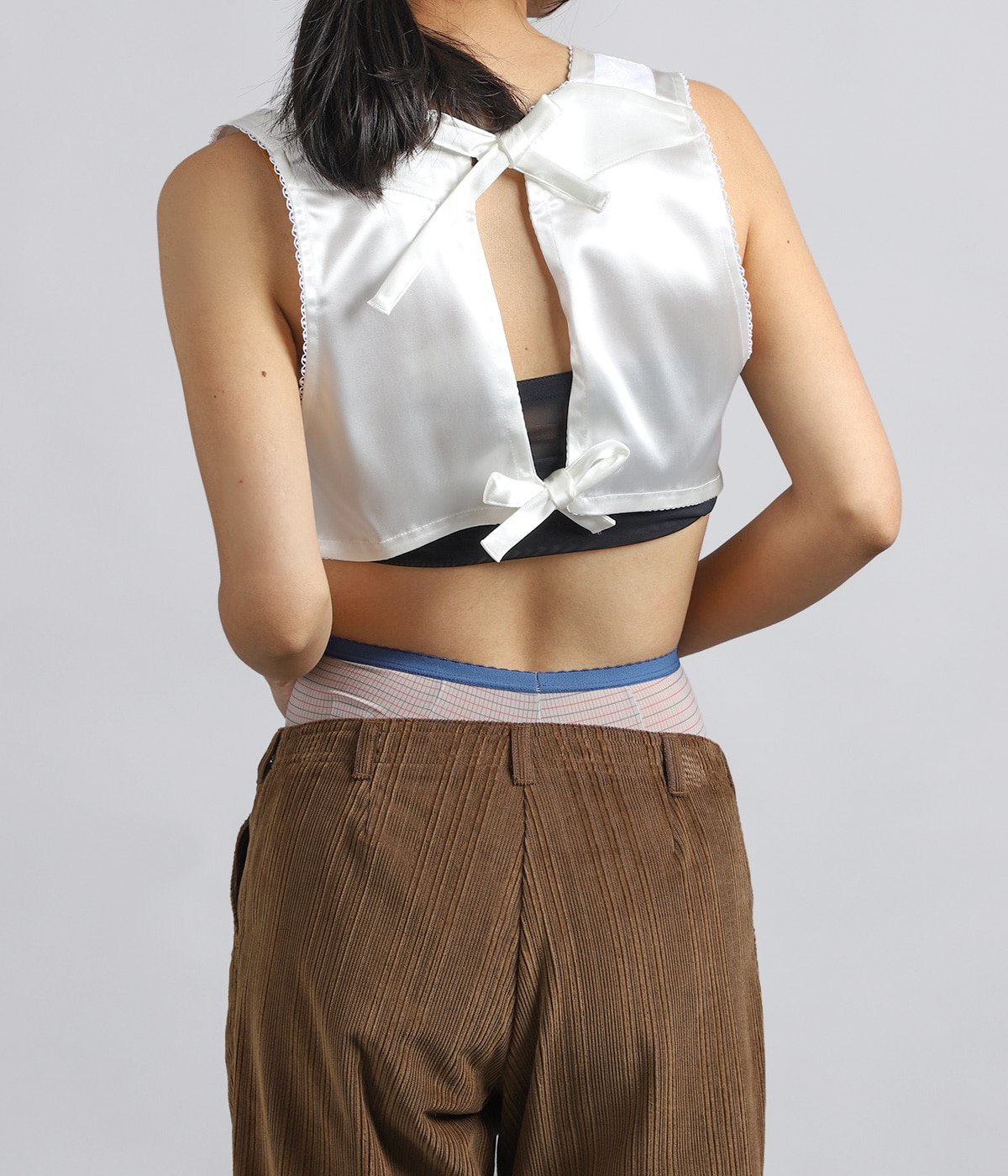 レディース】Stretch Satin Bib Top | FUMIKA_UCHIDA(フミカ ウチダ