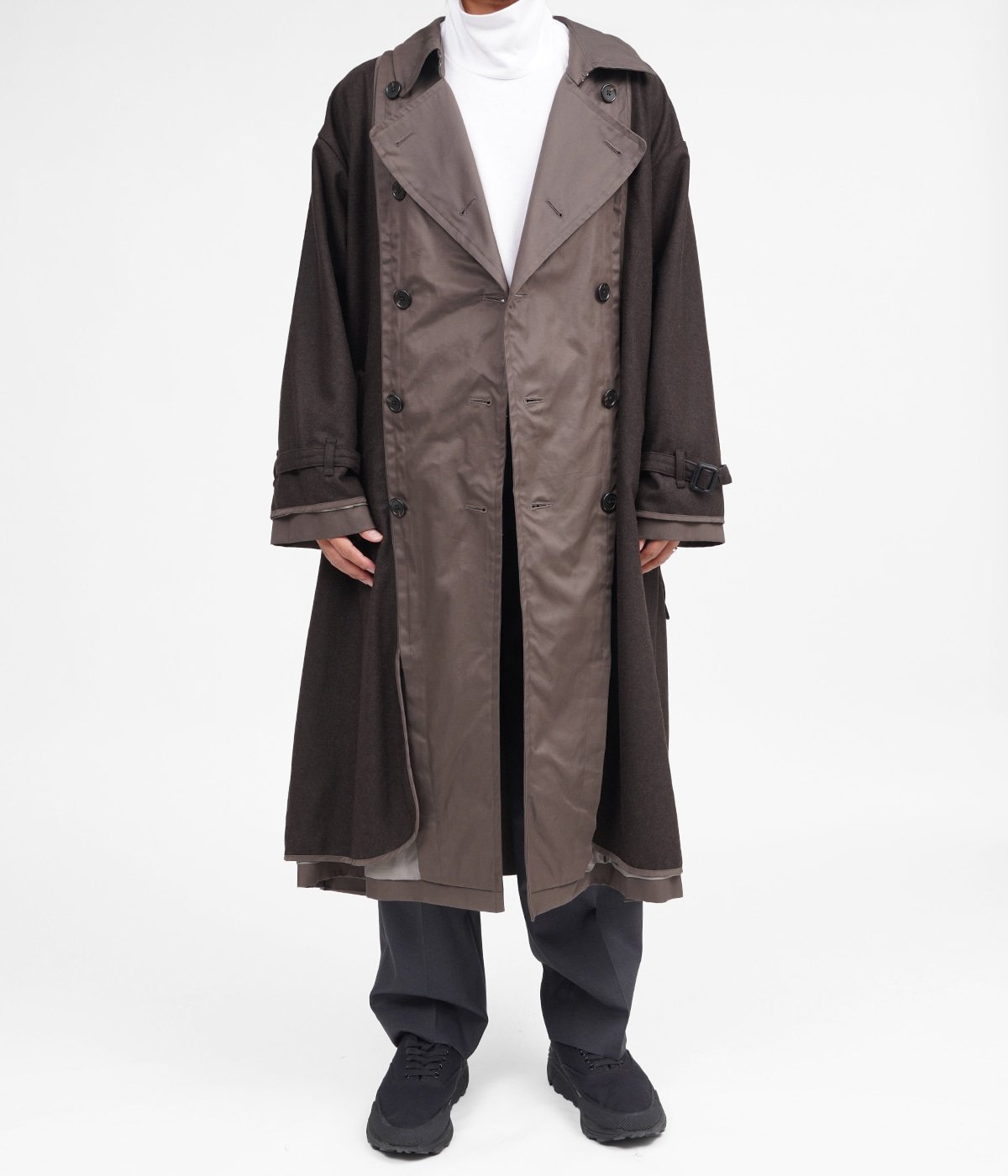 yoke reversible trench coat 20AW SIZE 2 | www.myglobaltax.com