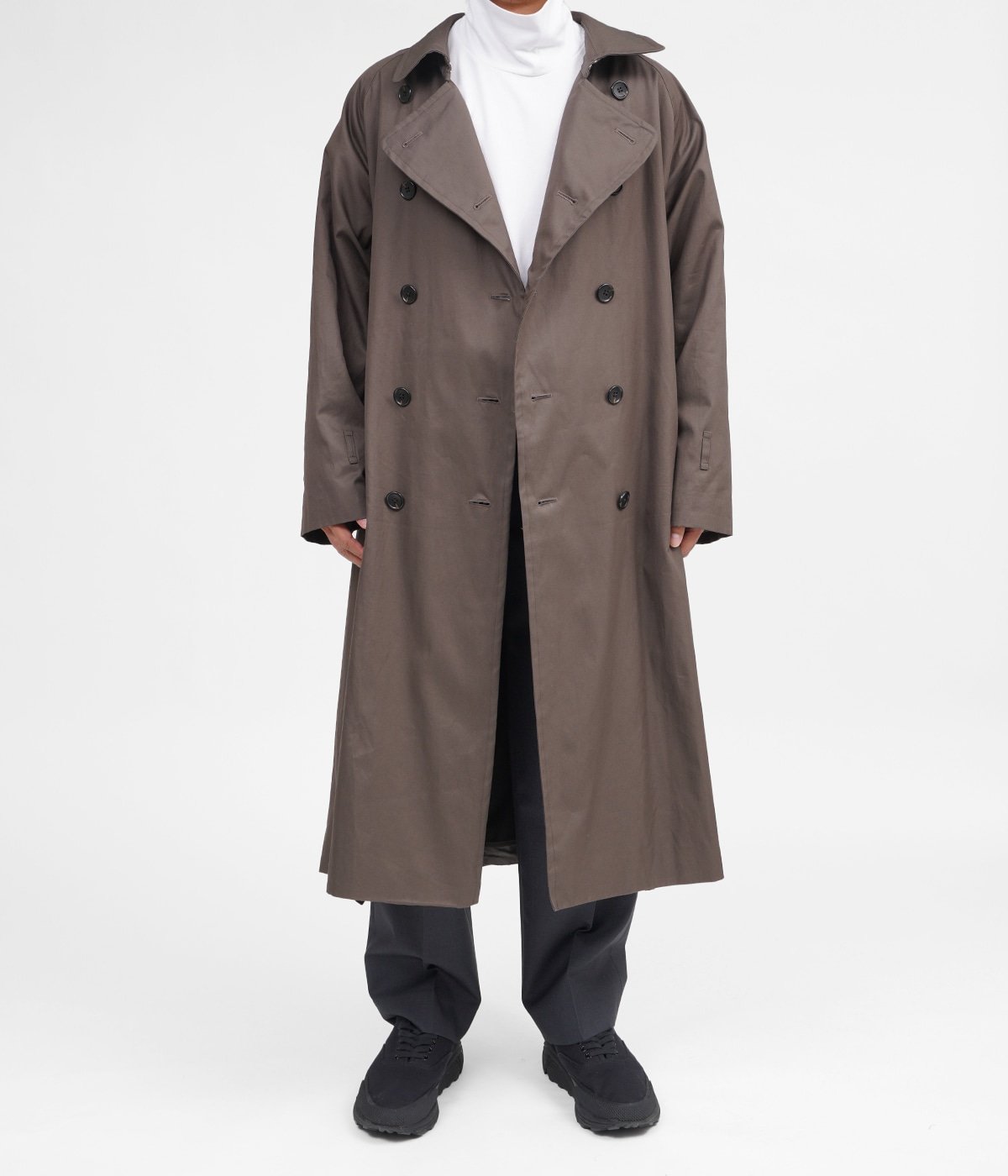 YOKE 21AW Reversible TrenchCoat CHARCOAL