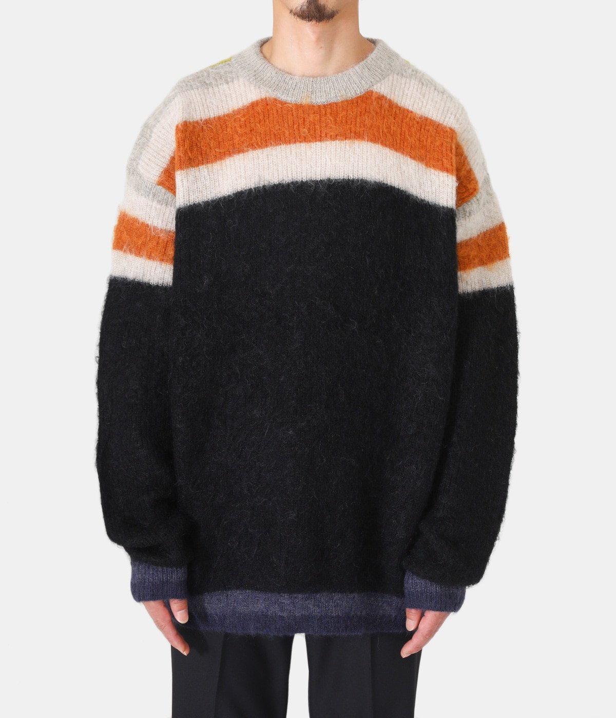 最高の品質 YOKE ニット 22aw CREWNECK BORDER STILL トップス - www 