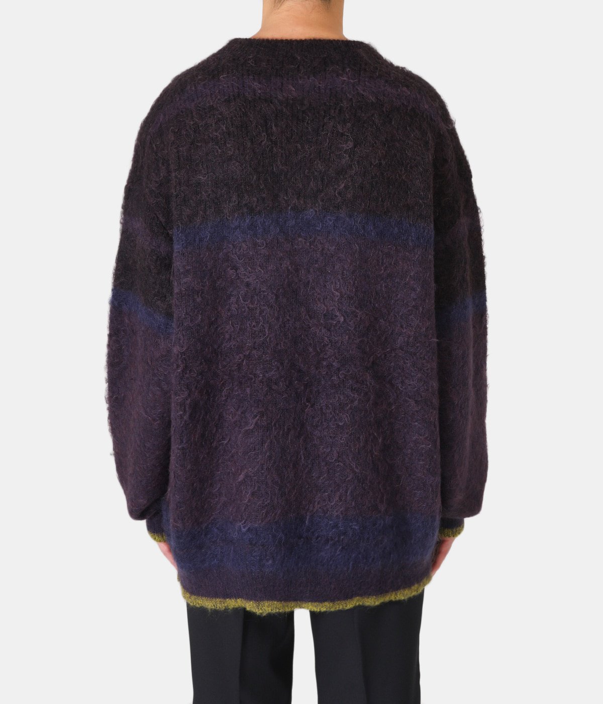 YOKE STILL BORDER CREWNECK （size3）22AW - ニット/セーター