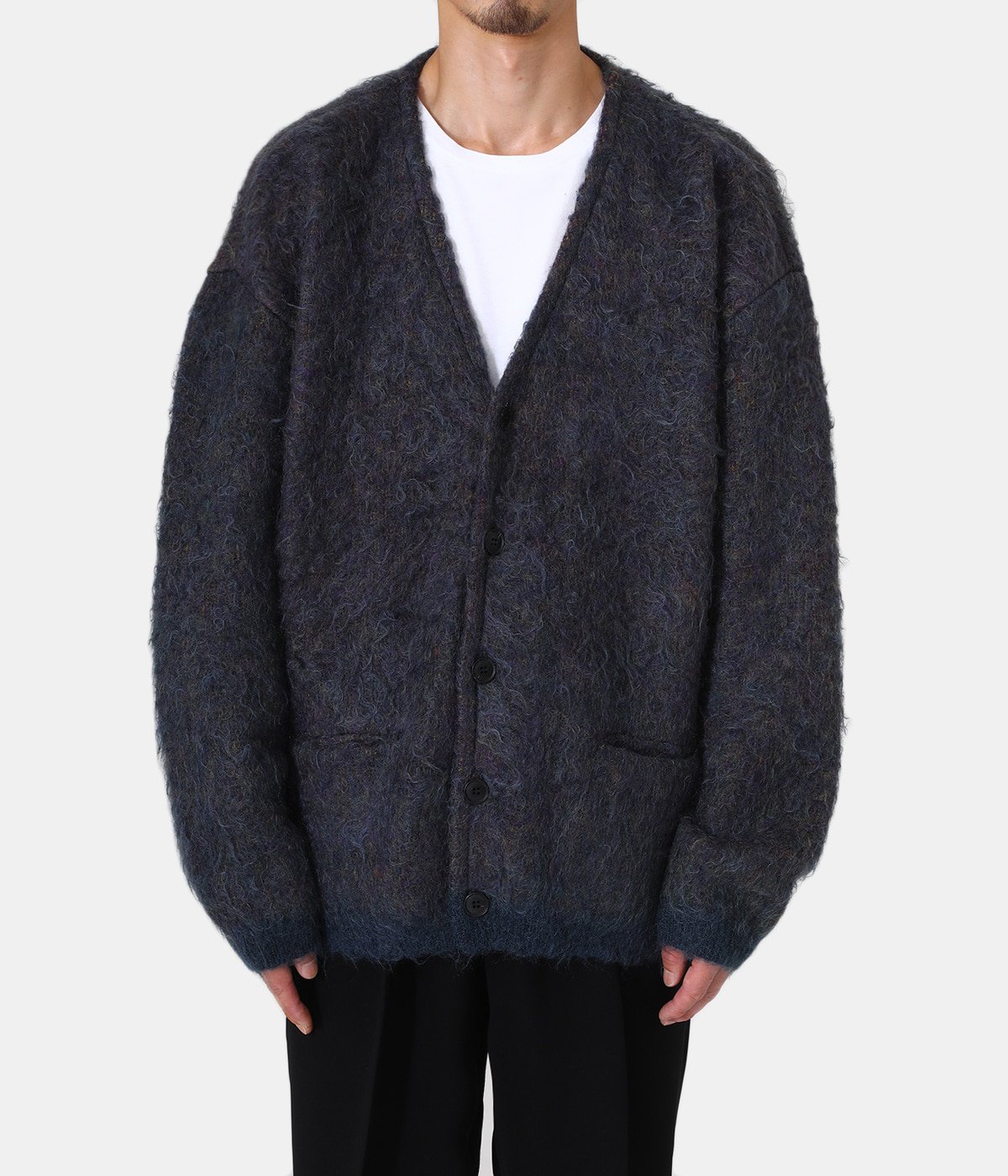 即納-96時間限定 YOKE 4COLOR MIX JACQUARD MOHAIR CARDIGAN - 通販