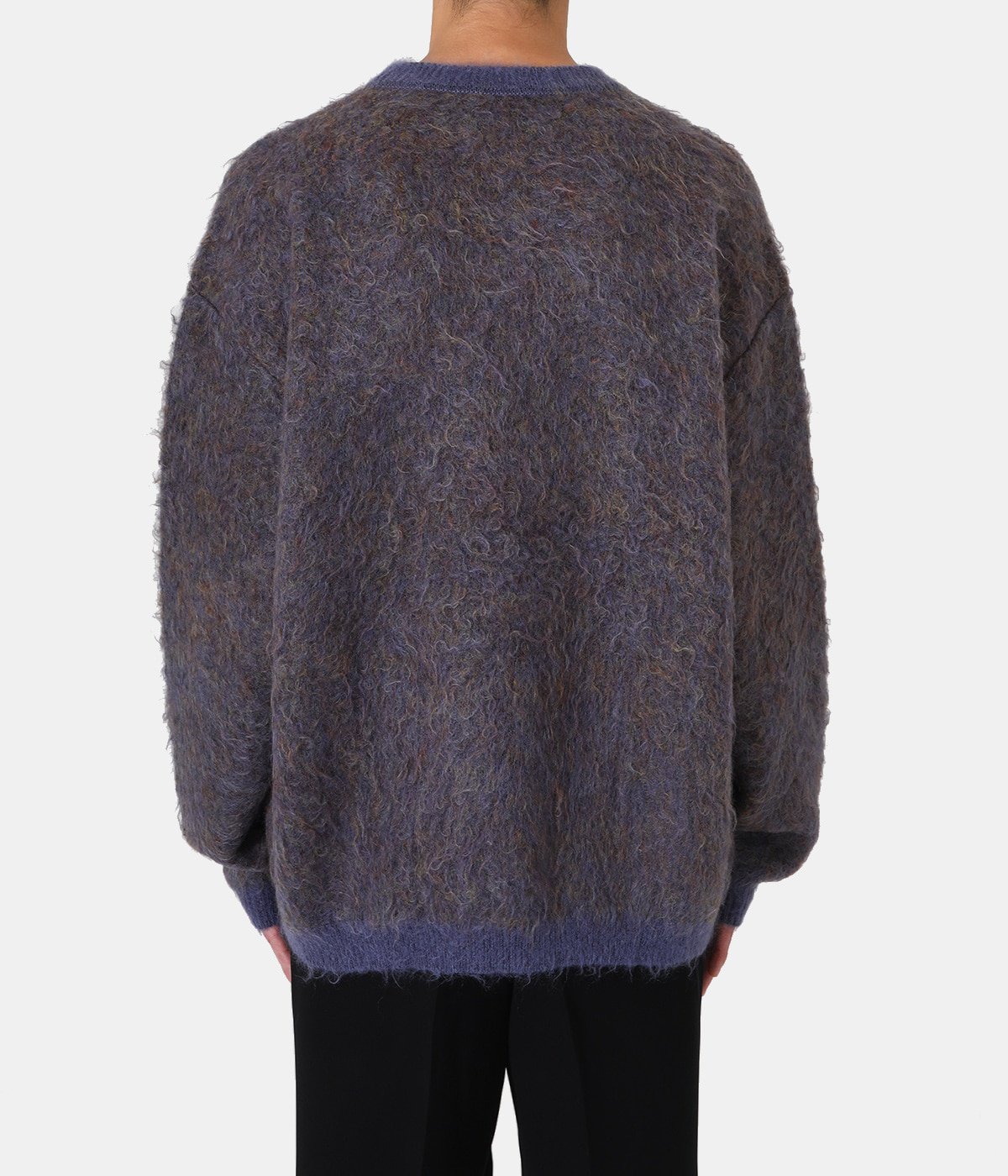 yoke 22aw MIX JACQUARD MOHAIR CREWNECK www.bercom-ks.com