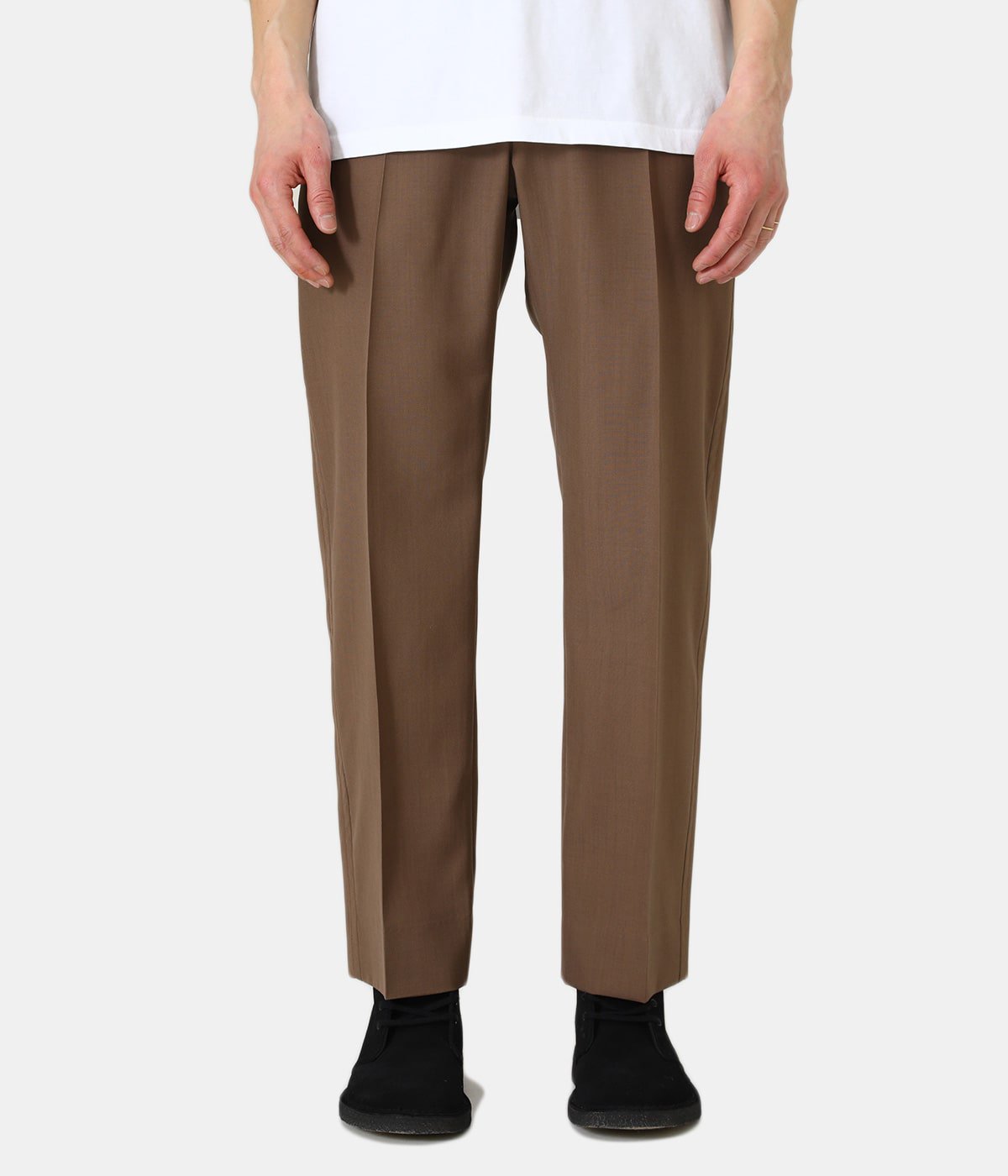 COVERED STRAIGHT FIT TROUSERS