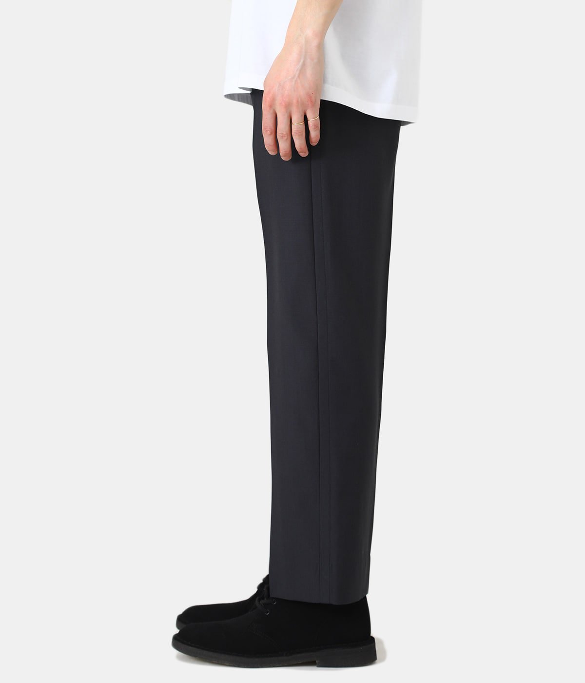 男女兼用 カジュアルウェア yoke covered straight trousers