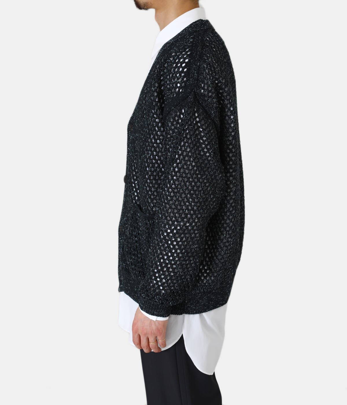 MESHED KNIT CARDIGAN | YOKE(ヨーク) / トップス ニット・セーター 