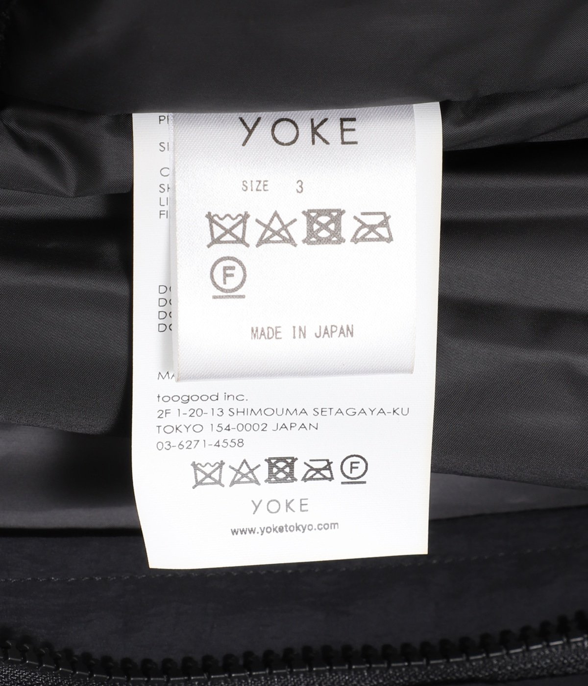 DETACHABLE PADDED BLOUSON | YOKE(ヨーク) / アウター ブルゾン