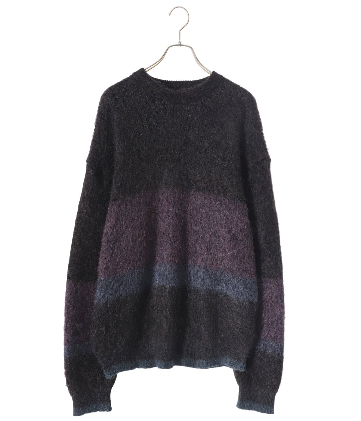 YOKE MOHAIR BORDER CREWNECK SWEATER - csihealth.net