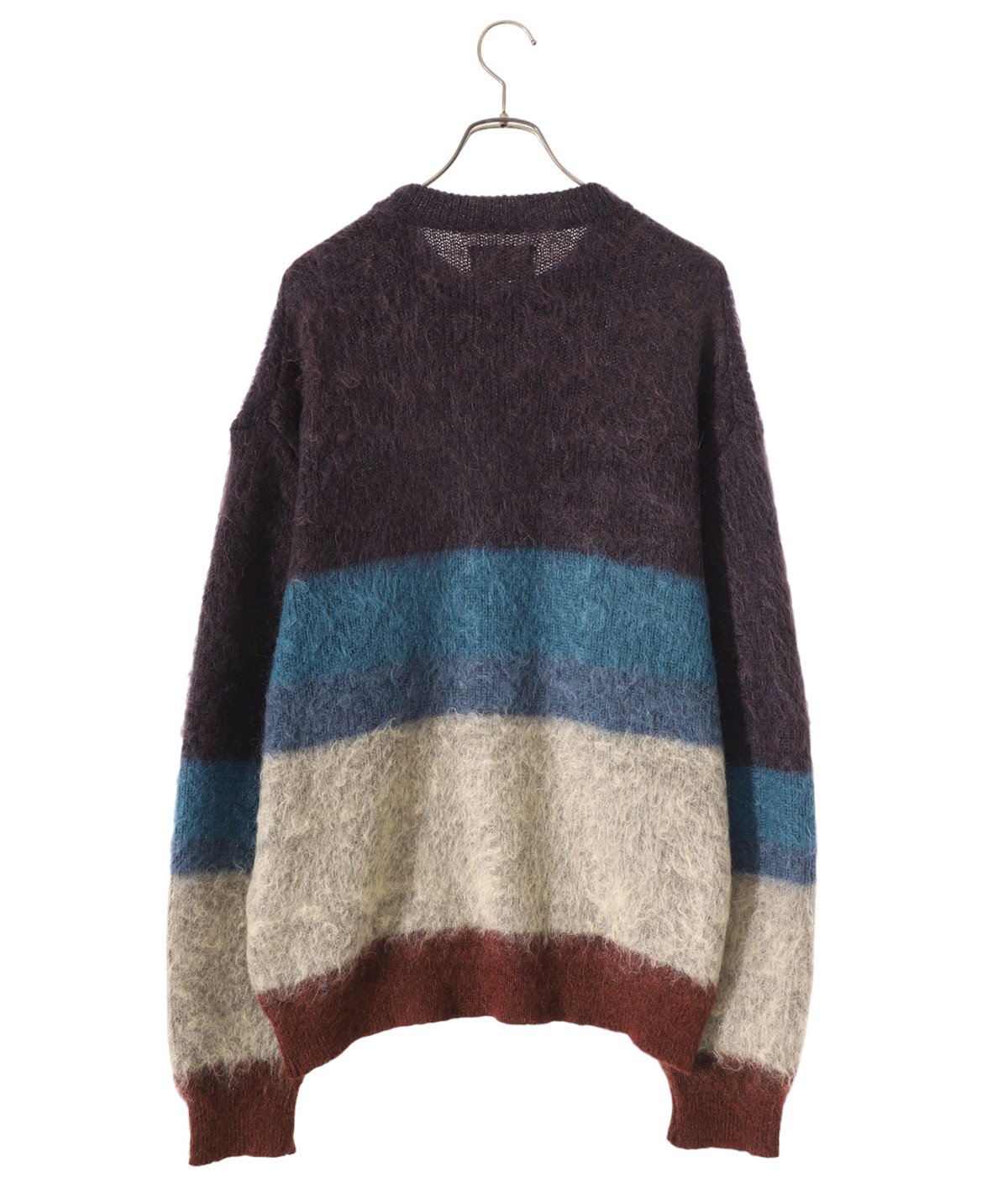 yokeYOKE MOHAIR BORDER CREWNECK SWEATERサイズ2