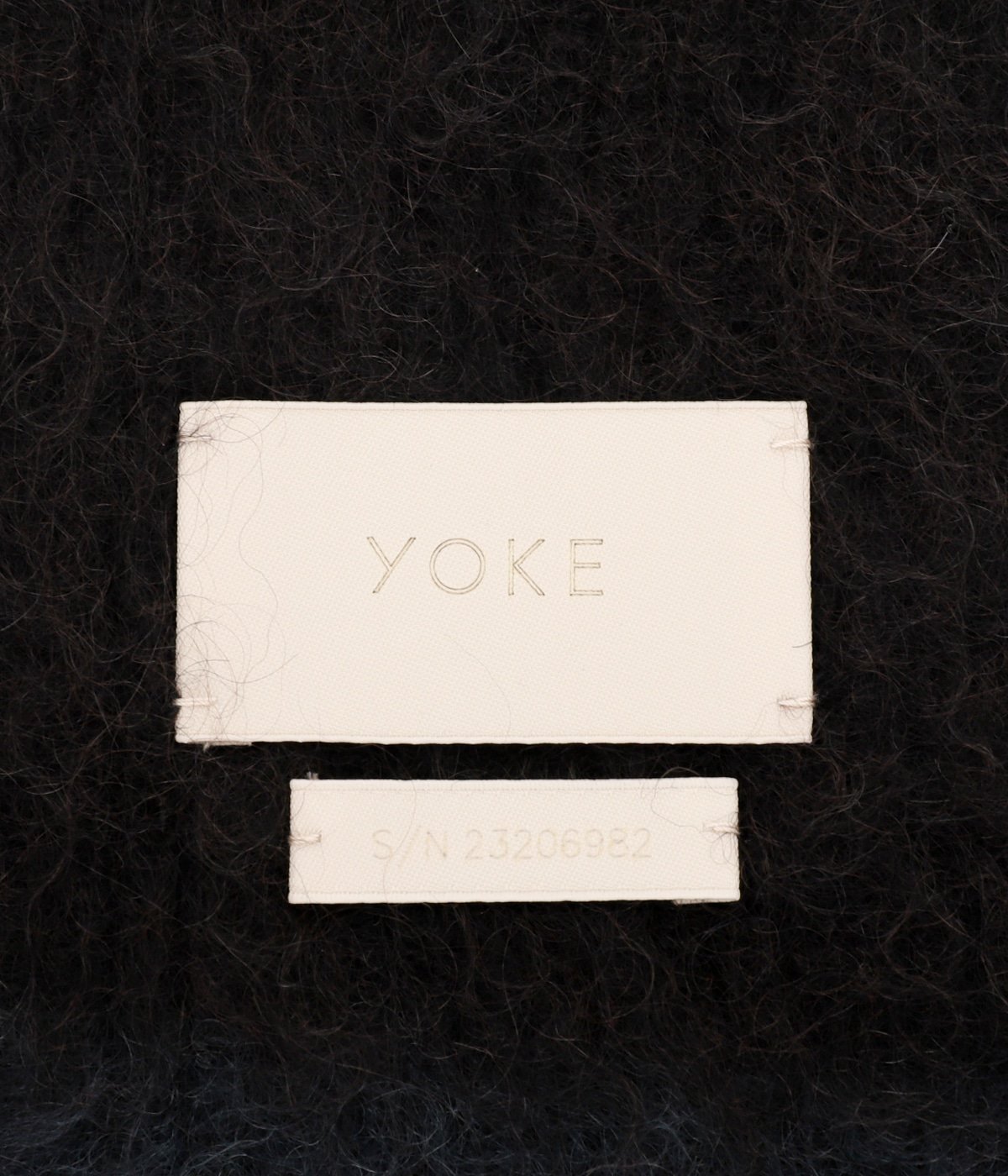 流行 YOKE MOHAIR BORDER LONG STOLE - linsar.com