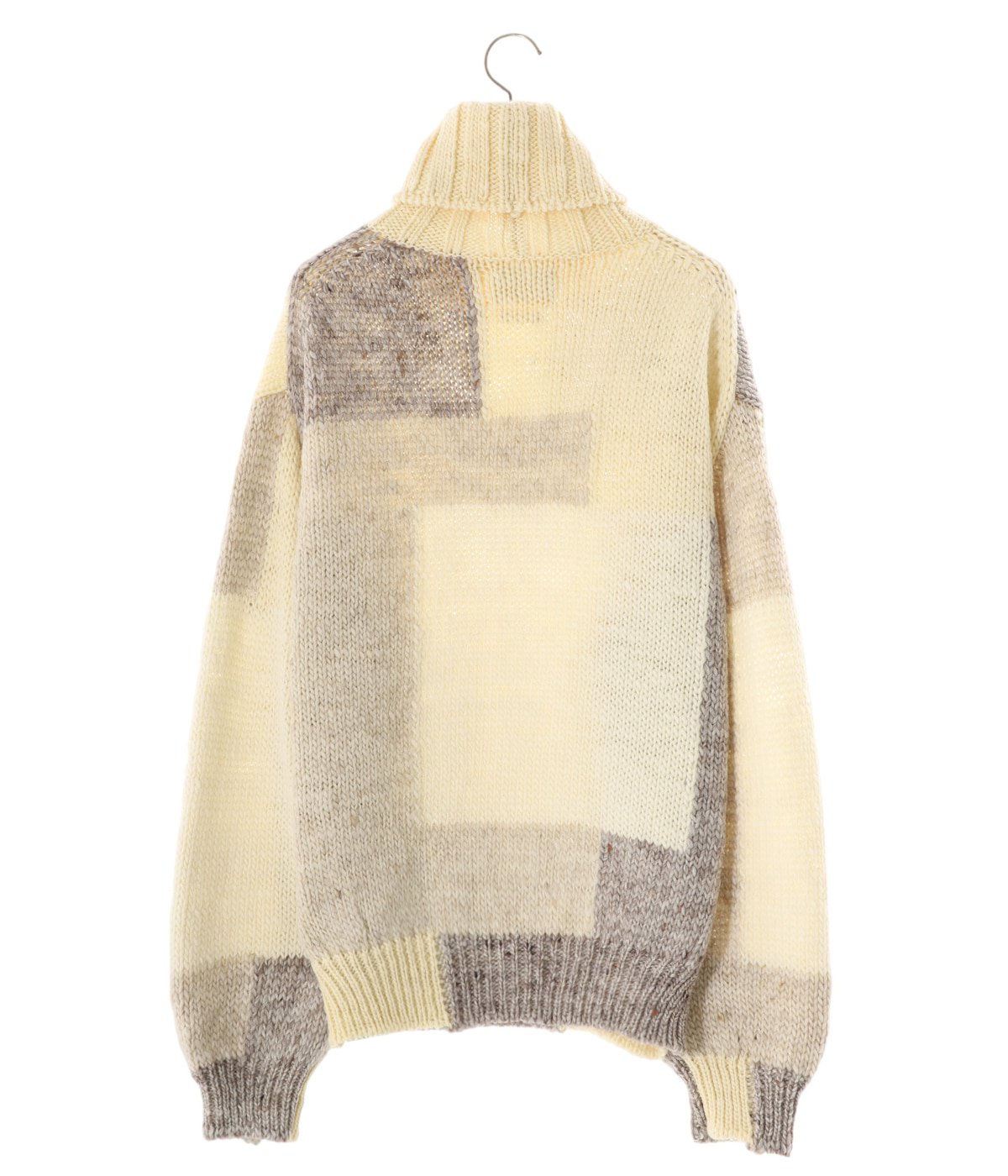 yoke Intarsia Blocking TurtleneckSweaterファッション