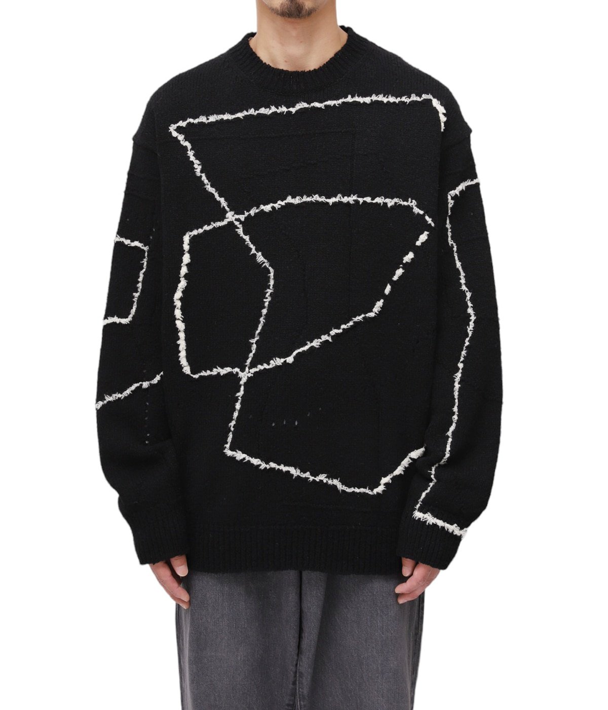 CONTINUOUS LINE EMBROIDERY SWEATER | YOKE(ヨーク) / トップス ...
