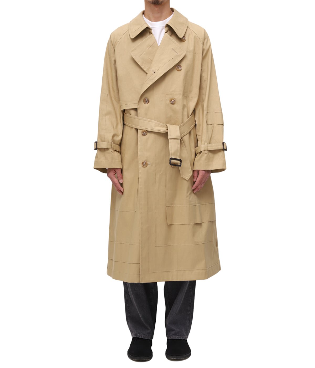 CUT&LAYERED TRENCH COAT | YOKE(ヨーク) / アウター コート (メンズ ...