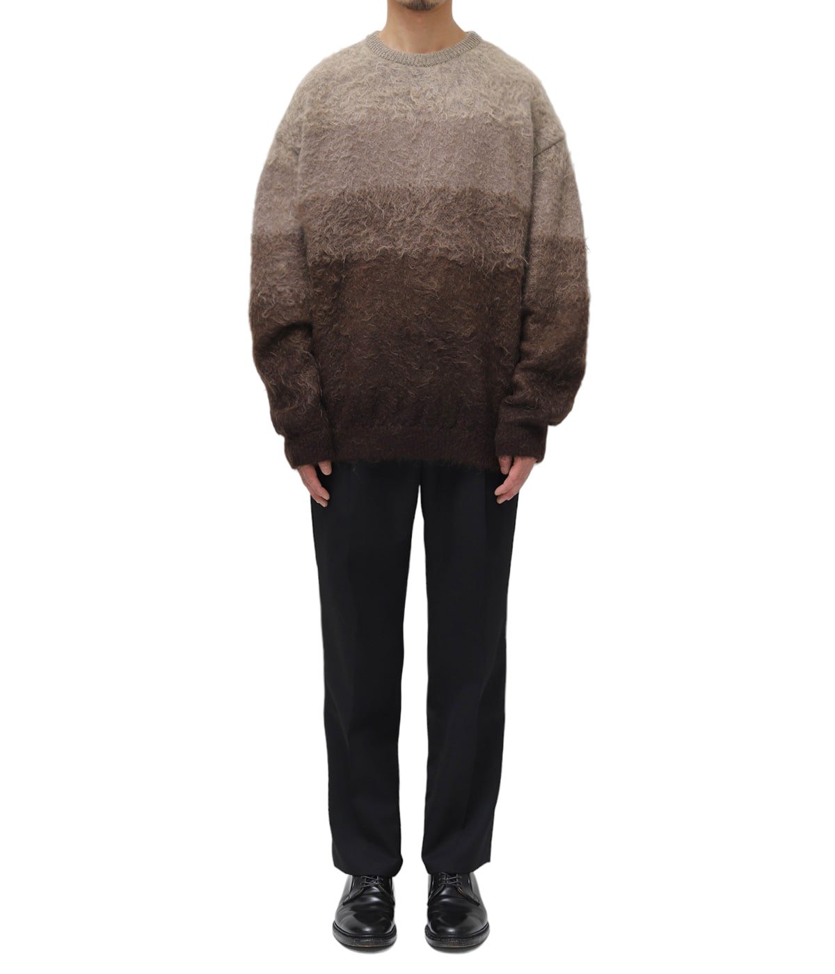 人気が高い MOHAIR 別注 yoke BORDER SWEATER CREWNECK トップス - www