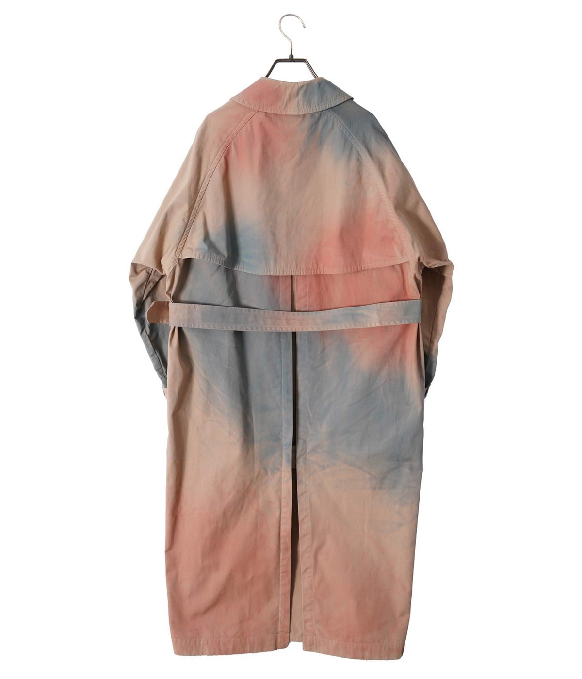 SPRAY PRINTED TRENCH COAT