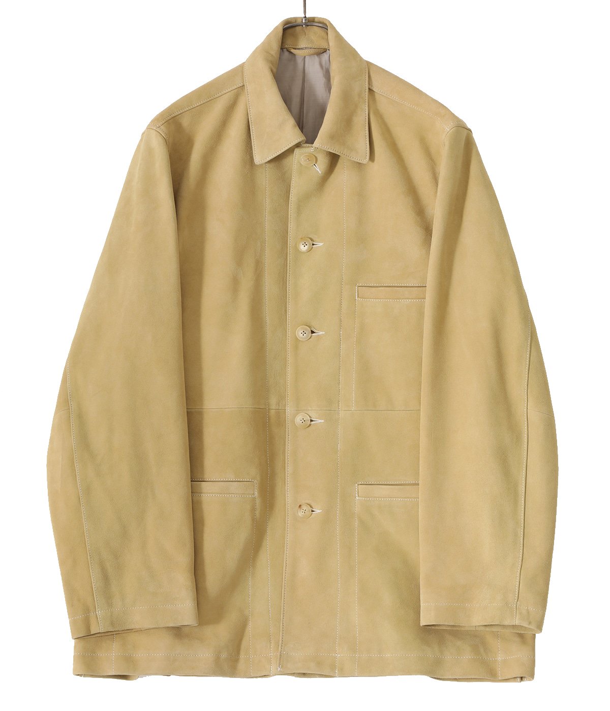 YOKE SHEEP SUEDE COVERALL JACKET