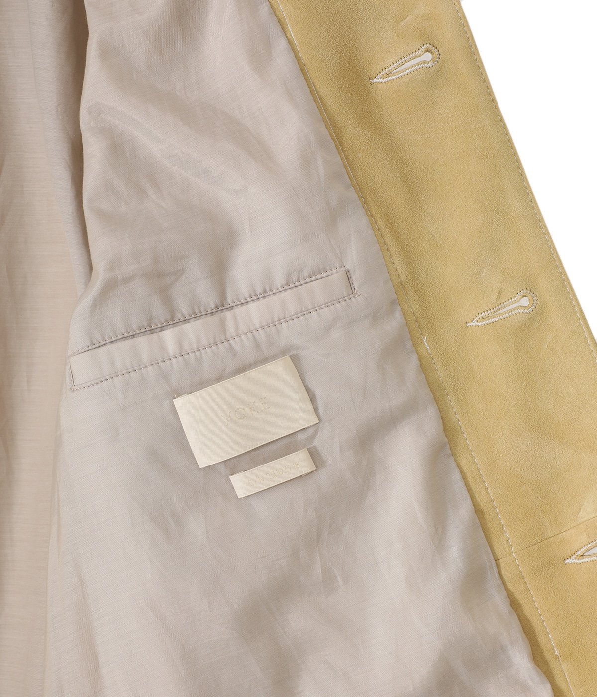 SHEEP SUEDE COVERALL JACKET YOKE(ヨーク) / アウター レザージャケット (メンズ)の通販