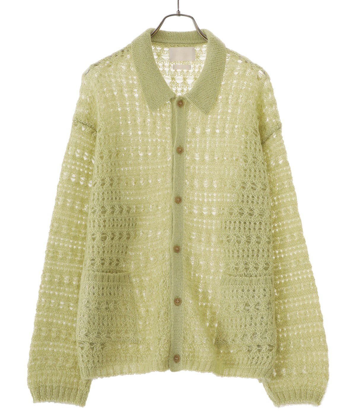 YOKE 23SS MOHAIR SILK MESH KNIT SHIRT