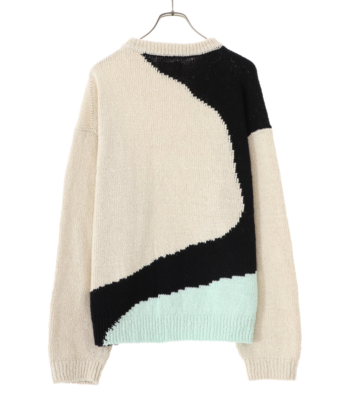 INTARSIA COTTON SWEATER