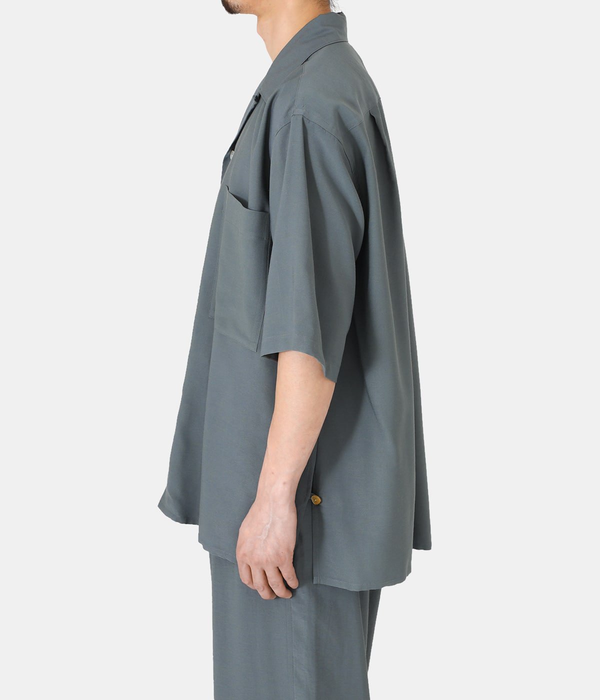 品質一番の YOKE Wide Fit OpenCollar Shirt 20AW レーヨン veme.fi