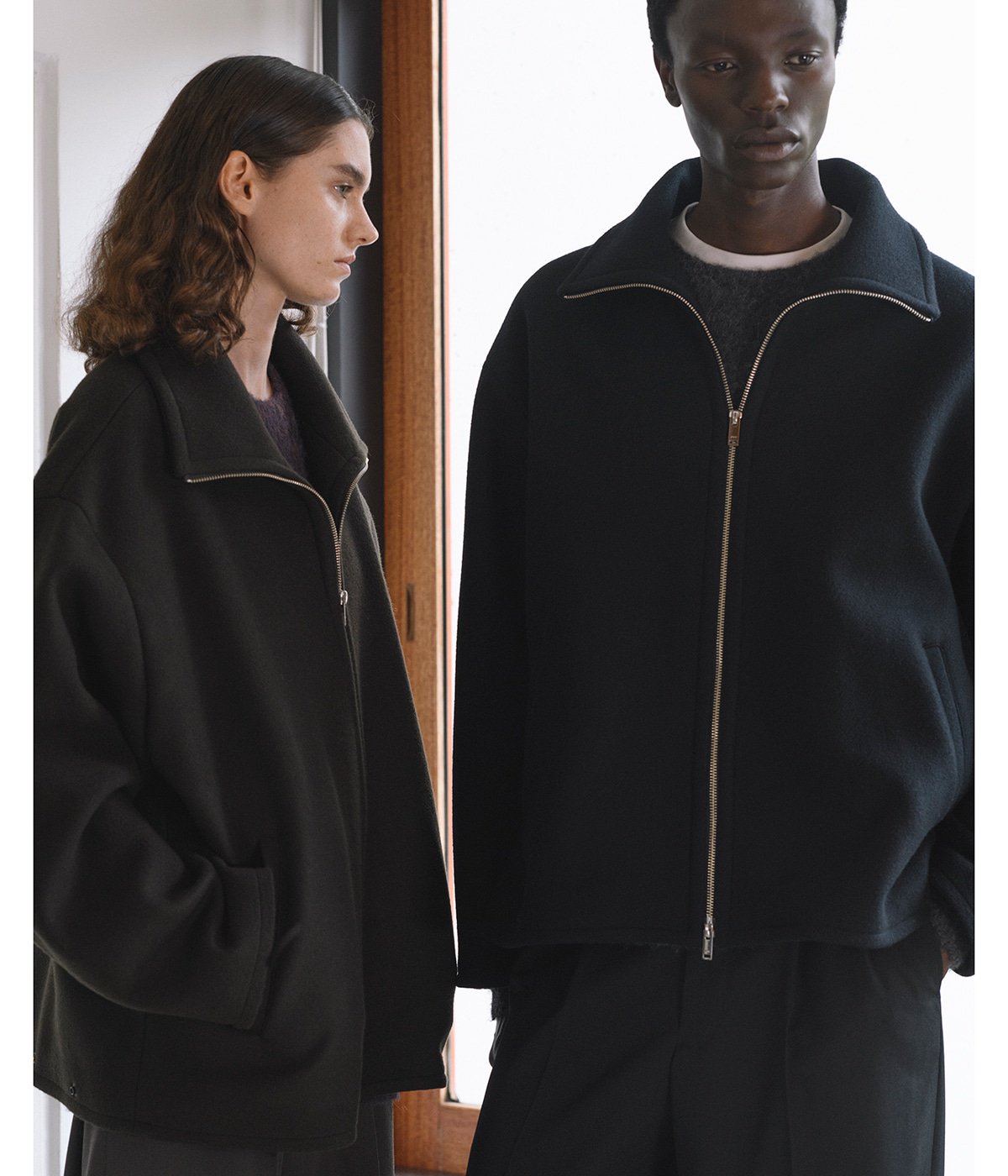 Melton Stand Collar Zip Blouson | YOKE(ヨーク) / アウター ブルゾン