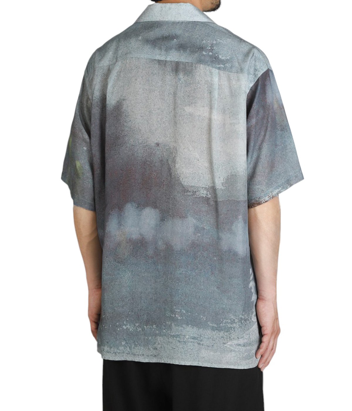 LANDSCAPE PRINTED OPEN COLLAR SHIRT | YOKE(ヨーク