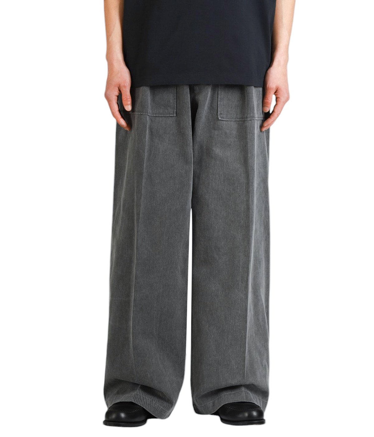 COTTON 1TUCK WIDE-LEG BAKER PANTS | YOKE(ヨーク) / パンツ