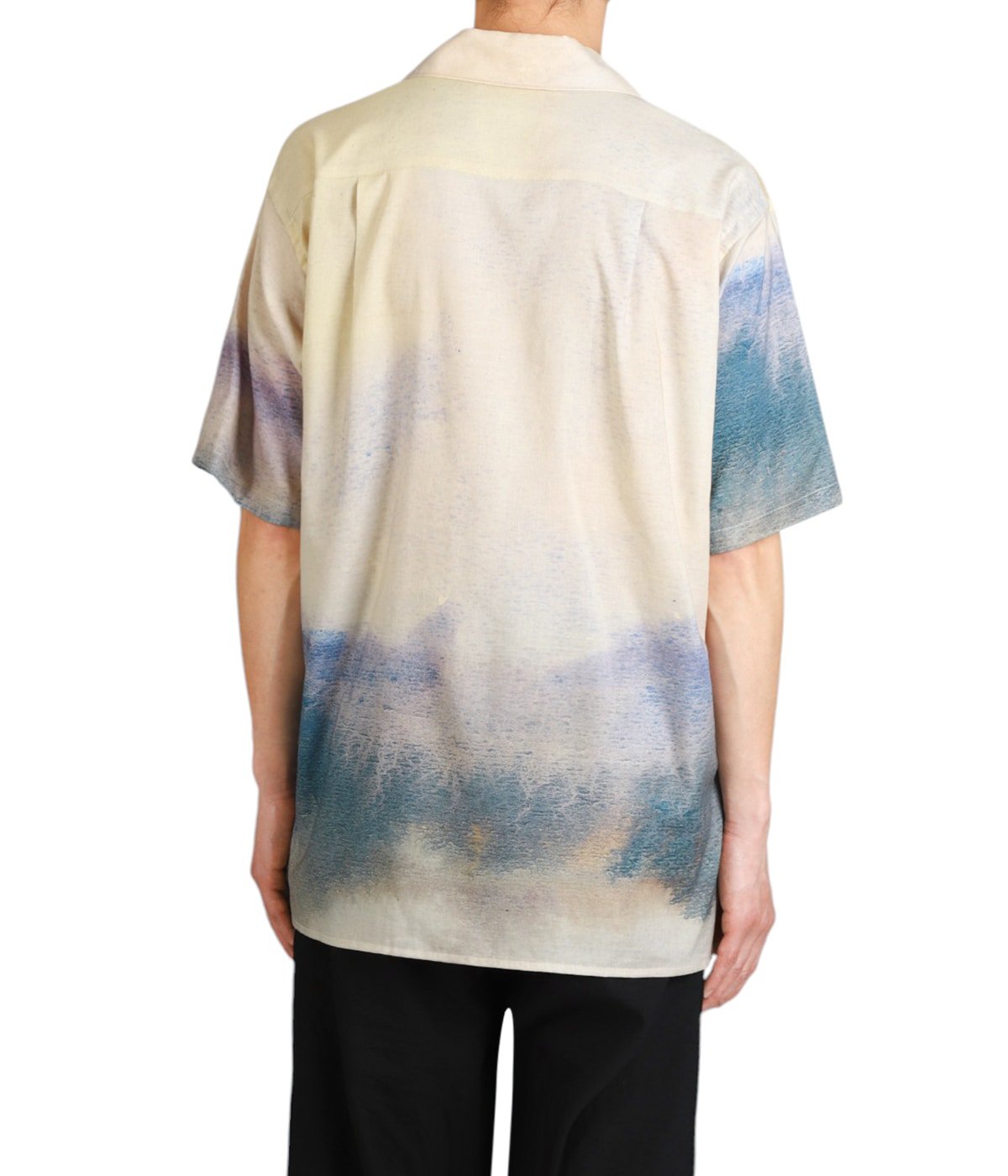 LANDSCAPE PRINTED OPEN COLLAR SHIRT | YOKE(ヨーク