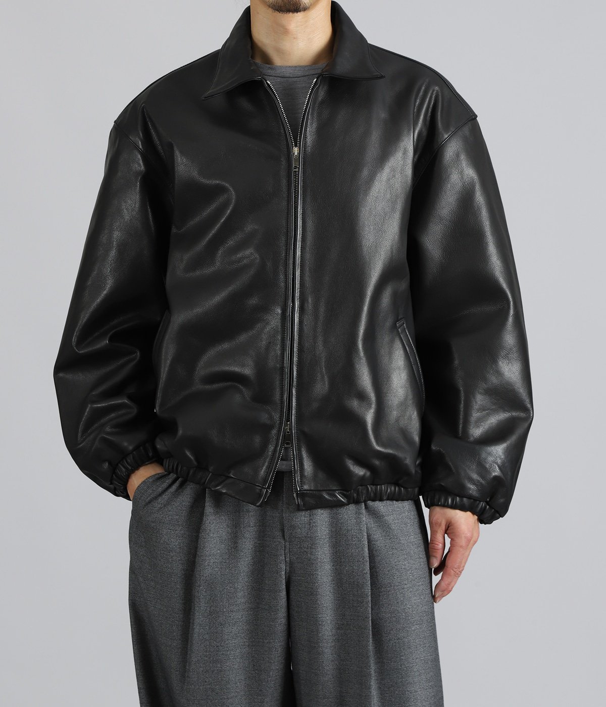 Calf Leather Sports Jacket | YOKE(ヨーク) / アウター レザー
