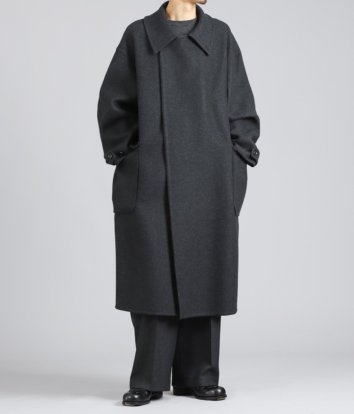 Wool Cashmere Double Breasted Rever Coat | YOKE(ヨーク) / アウター