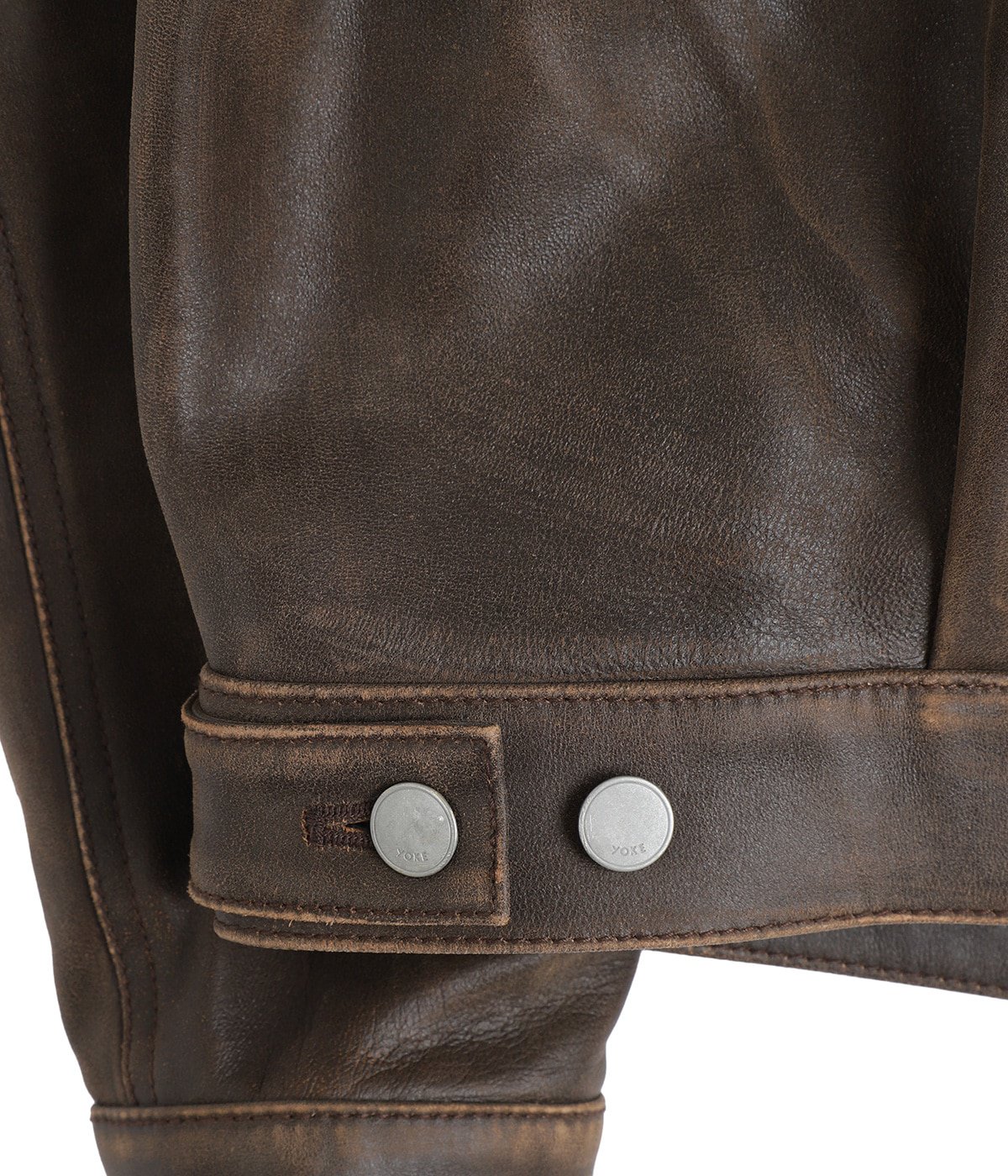 予約】Cracked Leather Trucker Jacket | YOKE(ヨーク) / アウター