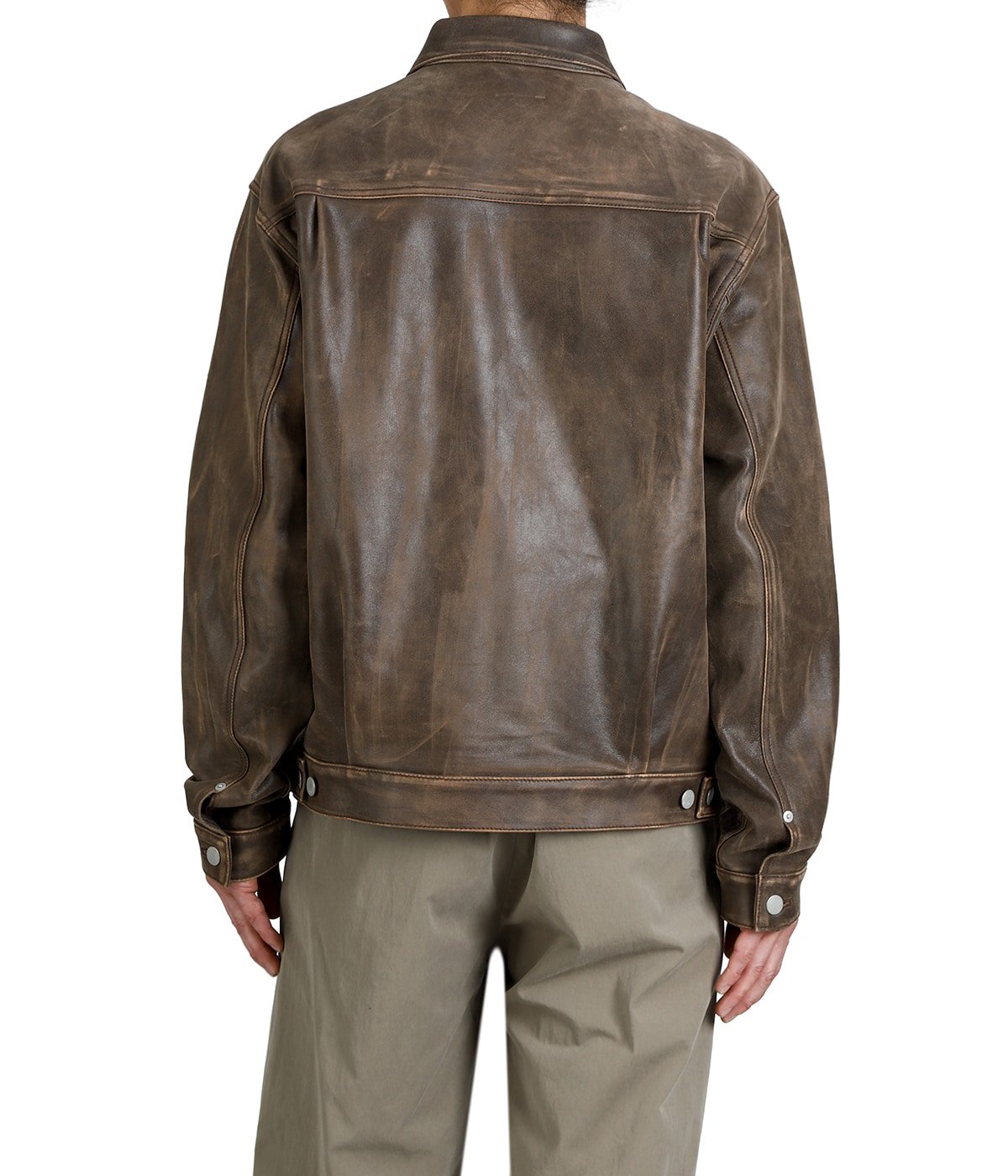 予約】Cracked Leather Trucker Jacket | YOKE(ヨーク) / アウター