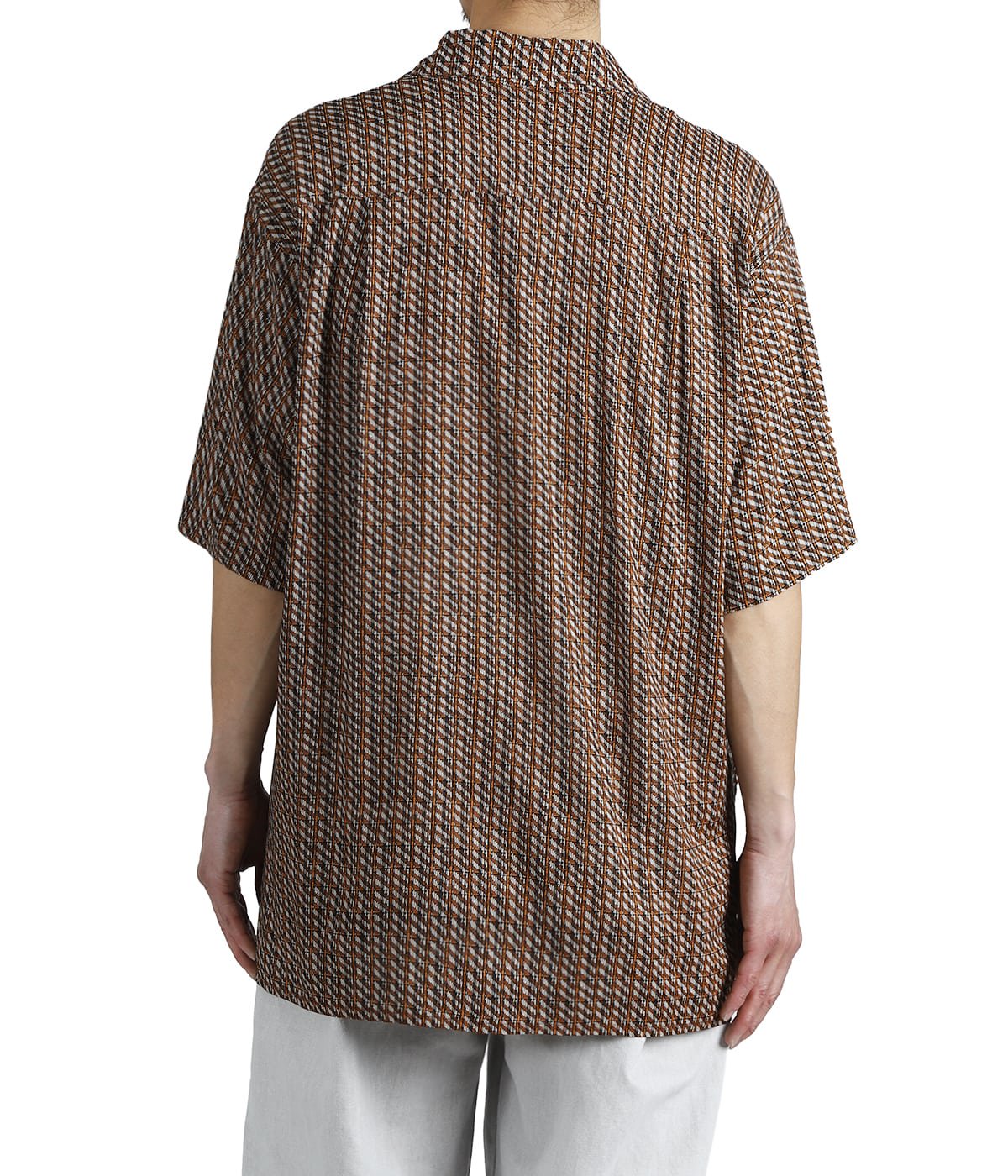 YOKE 半袖シャツ 2 トープ色 '21SS Big Flap Shirt Vintage Pattern Printed Open Collar Shirt | YOKE(ヨーク