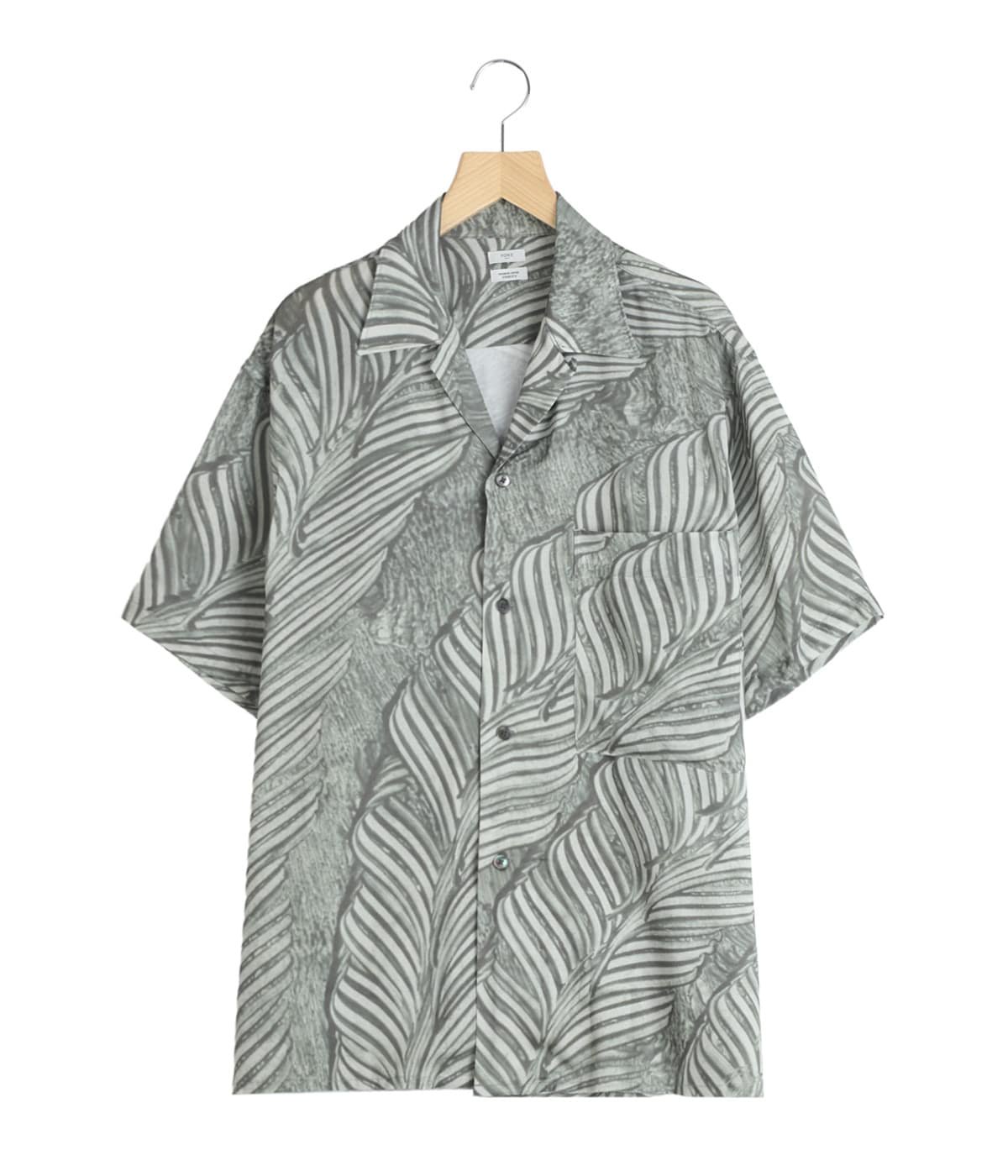 Leaf Pattern Printed Open Collar Shirt | YOKE(ヨーク) / トップス