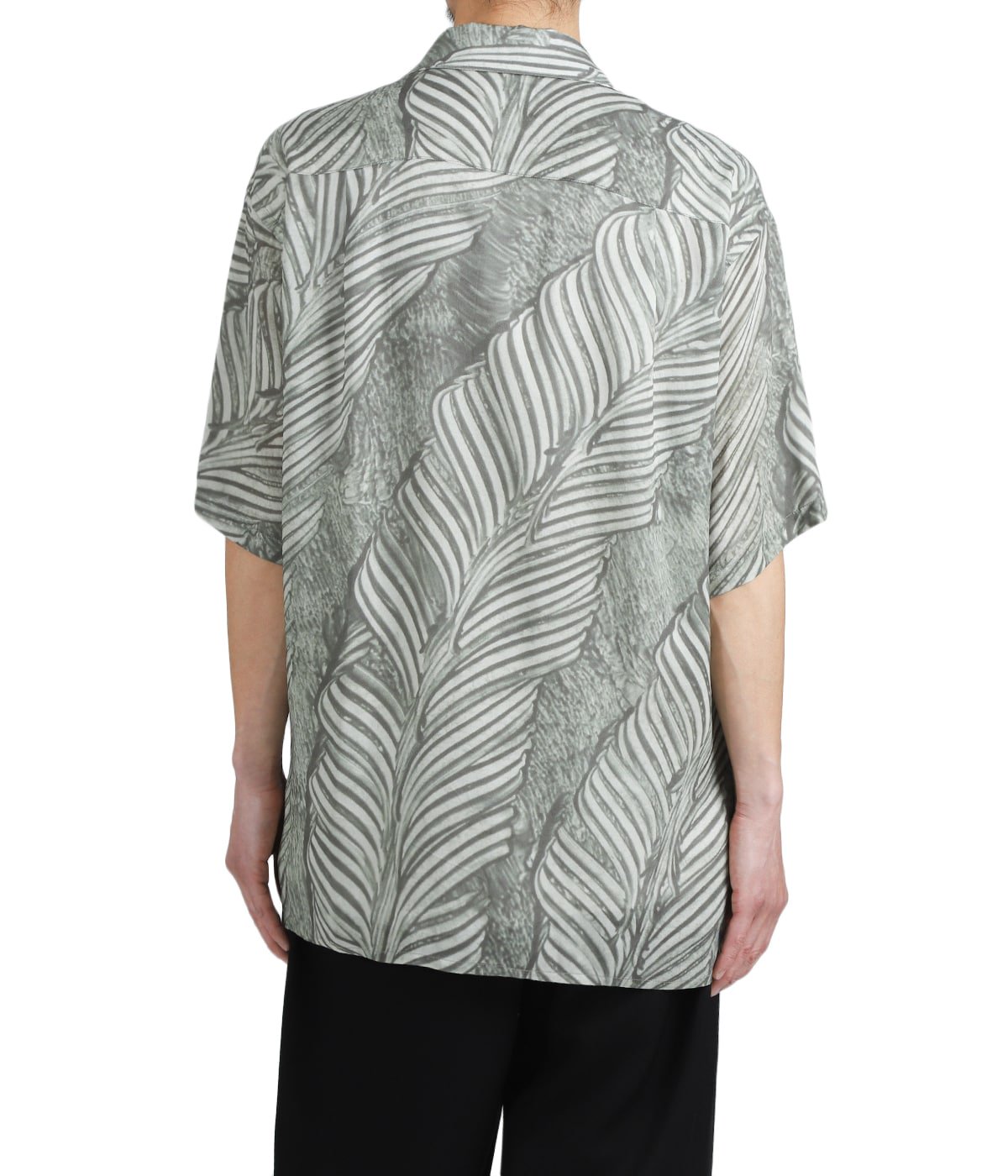 Leaf Pattern Printed Open Collar Shirt | YOKE(ヨーク) / トップス