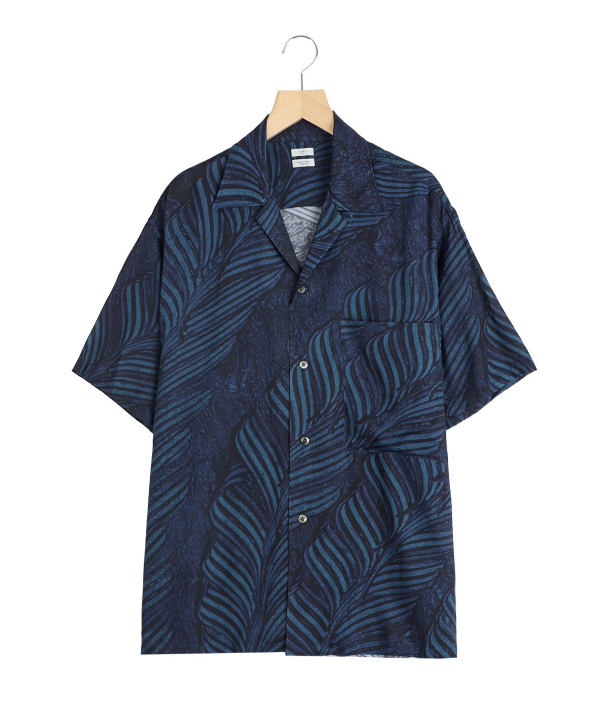 Leaf Pattern Printed Open Collar Shirt | YOKE(ヨーク) / トップス