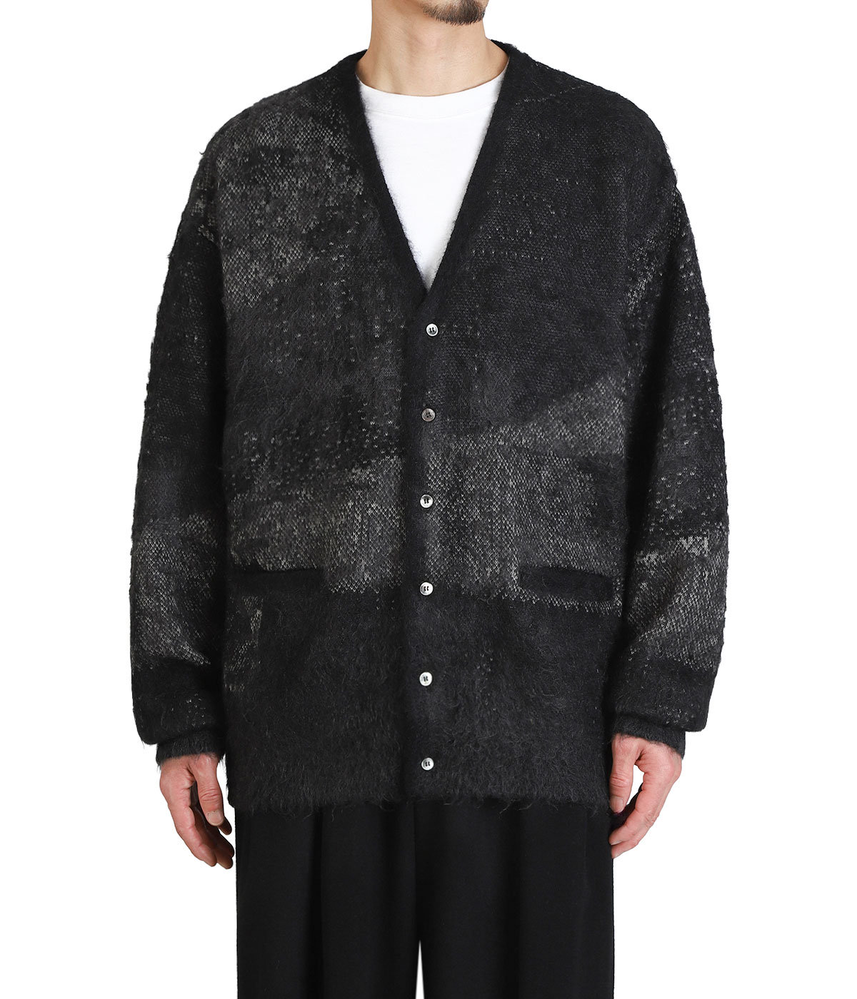 トップス Abstract Jaquard Mohair Cardigan BLACK 2 Abstract Jaquard Mohair Cardigan #BLACK [YK26SS01235S] - ciacura