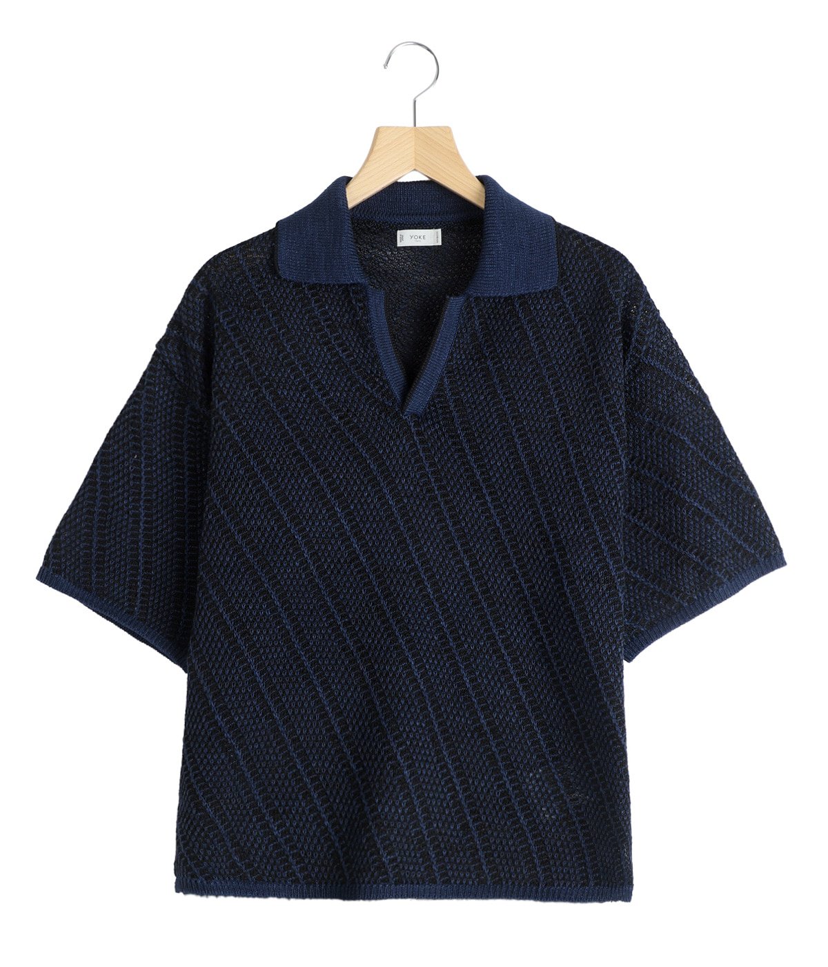 Diagonal Knit Skipper Shirt | YOKE(ヨーク) / トップス 半袖シャツ