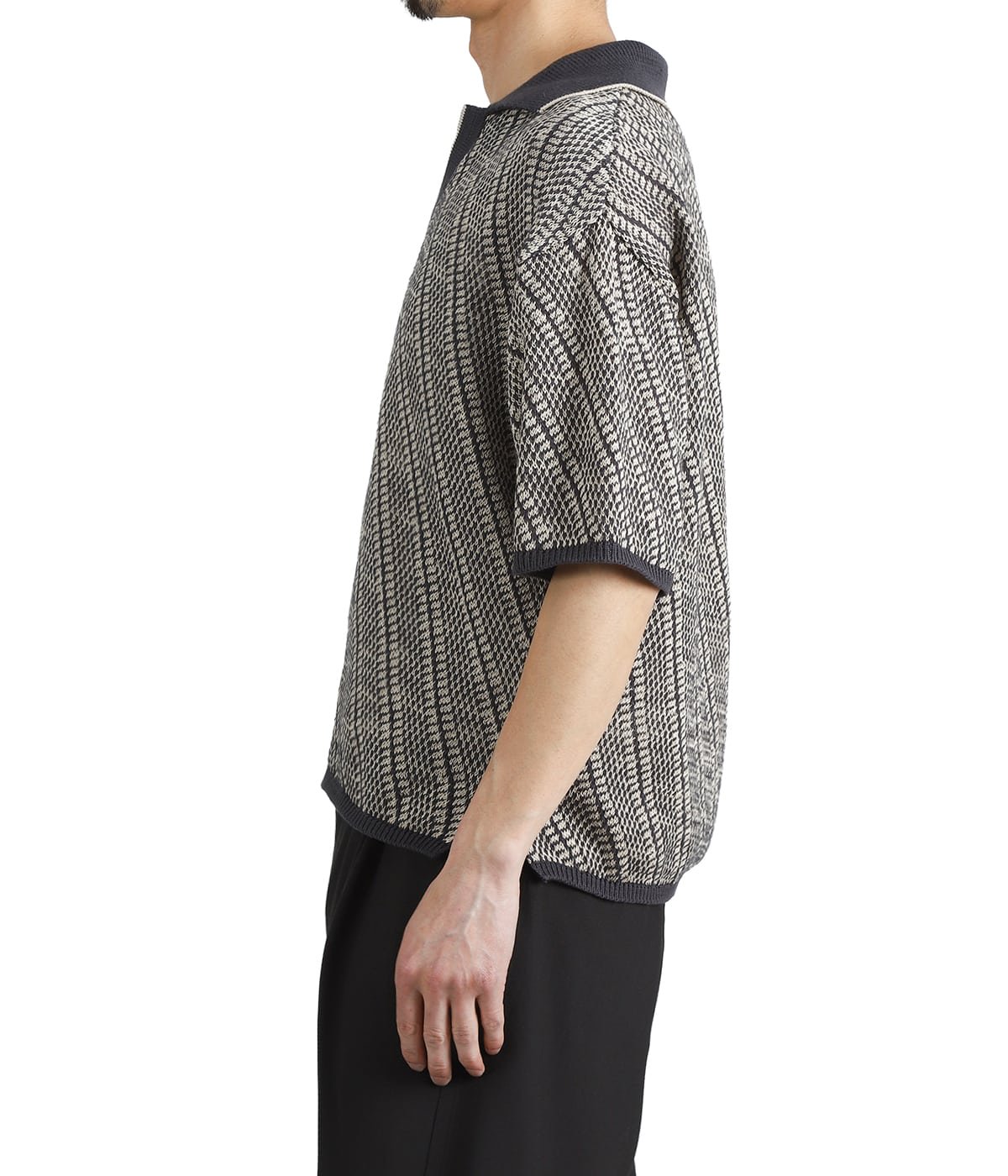 Diagonal Knit Skipper Shirt | YOKE(ヨーク) / トップス 半袖シャツ