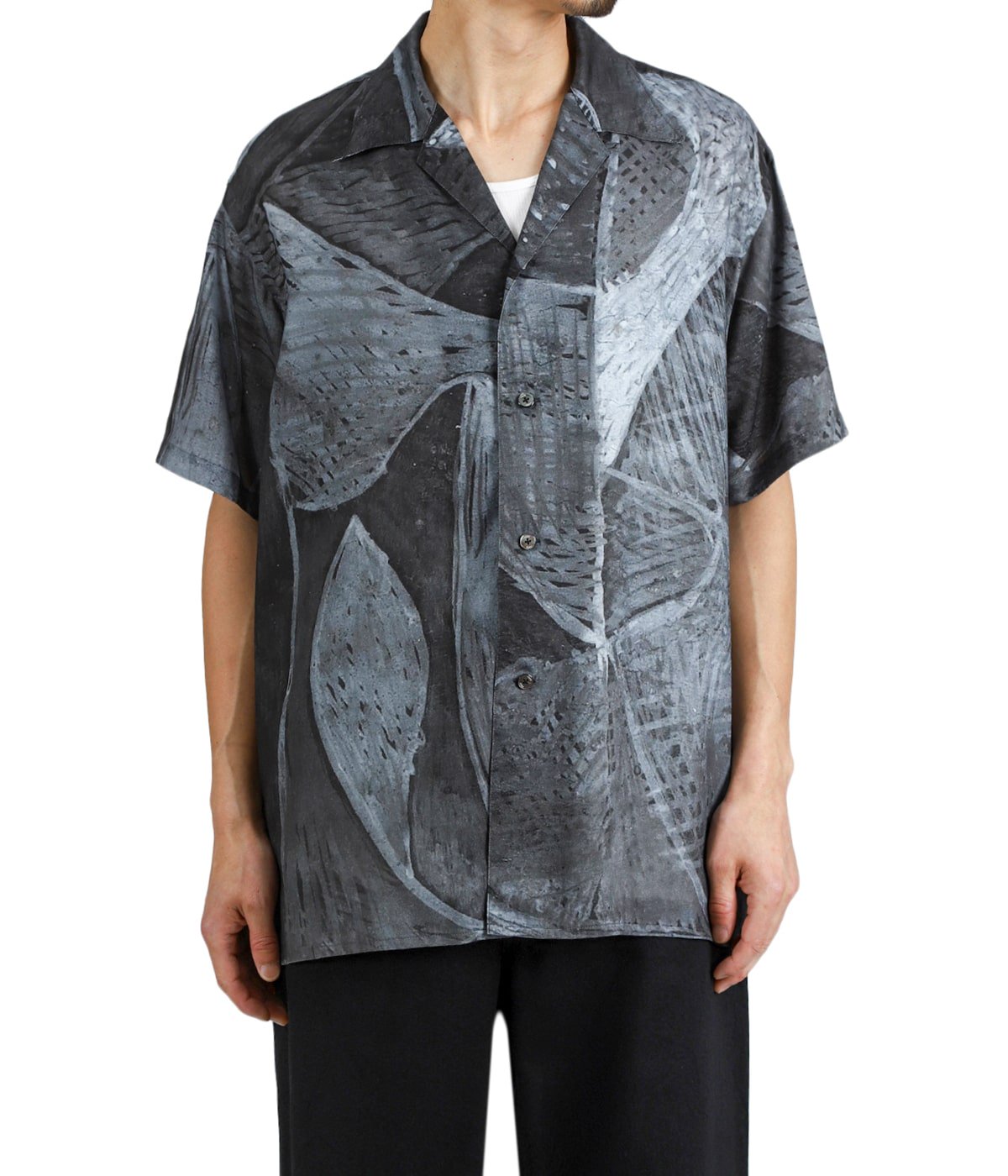 YOKE 半袖シャツ YK26SS01284SH サイズ2 Printed Tencell Open Collar Shirt | YOKE(ヨーク) / トップス 半袖