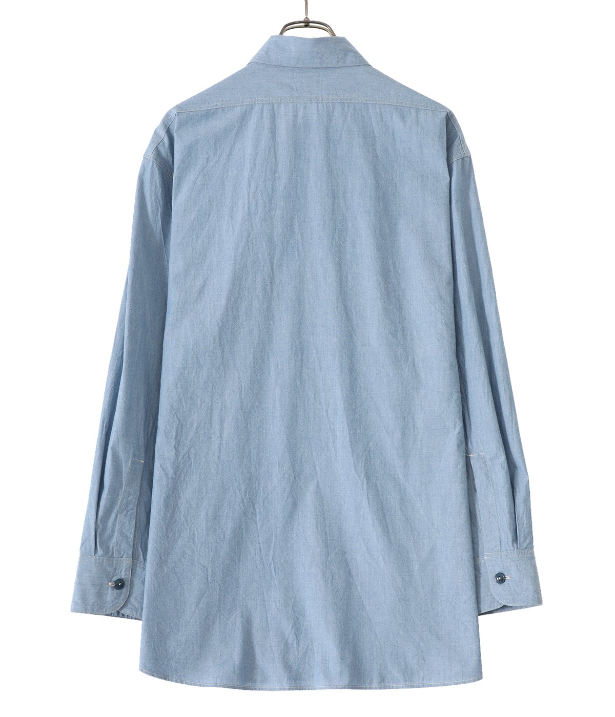 7,536円Selvage Chambray USN Shirt （3ブルーシャンブレー