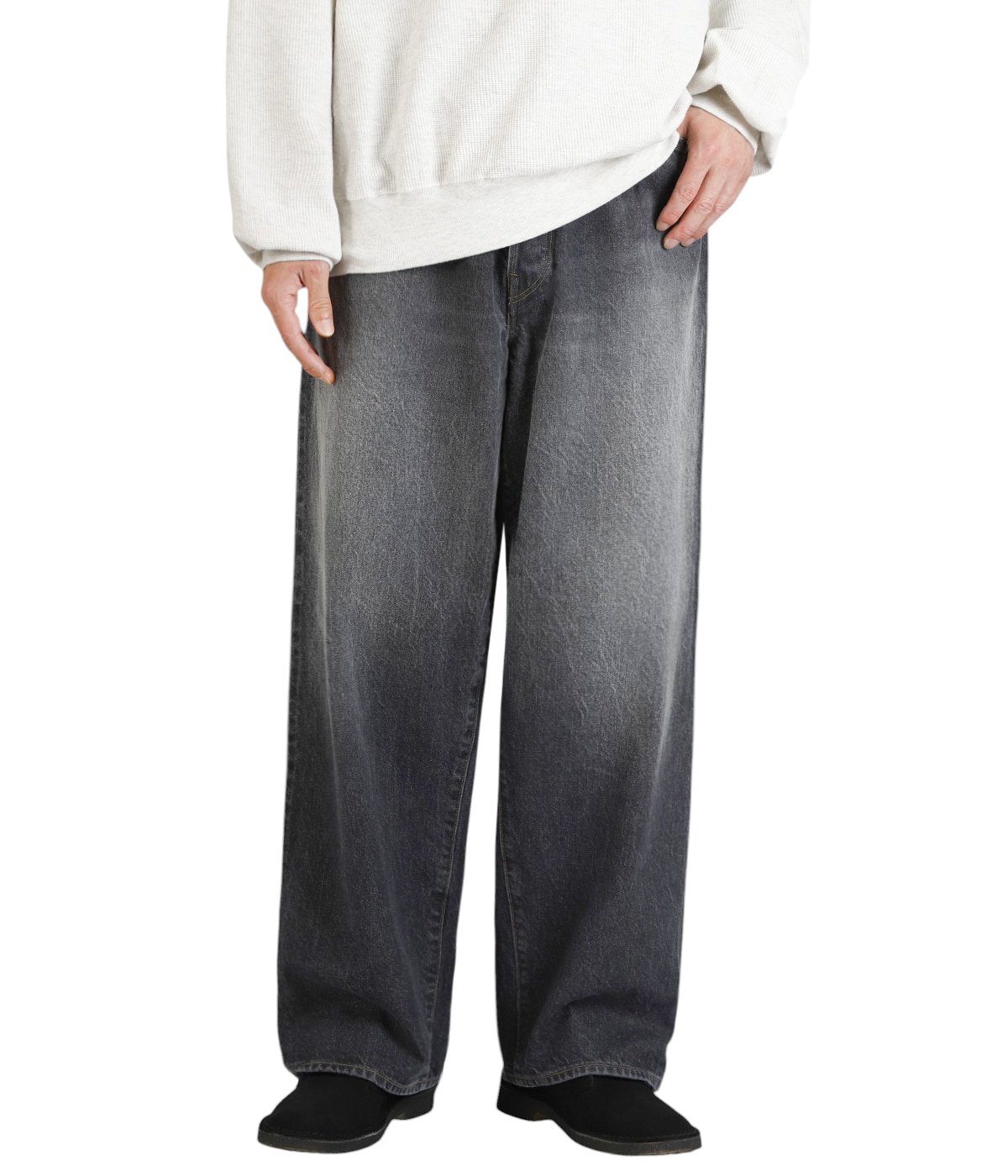 13.5oz Denim Pants Wide -USED- | blurhmsROOTSTOCK(ブラームスルーツ