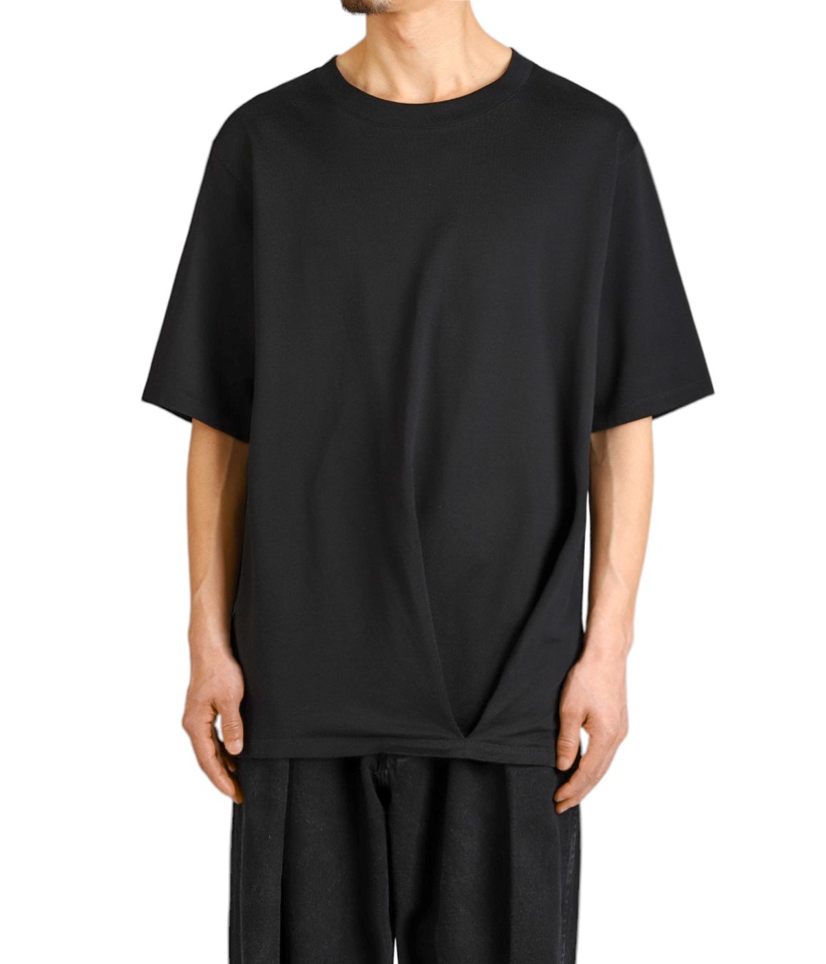 tuck hem twisted s/s top | 77circa(ナナナナサーカ