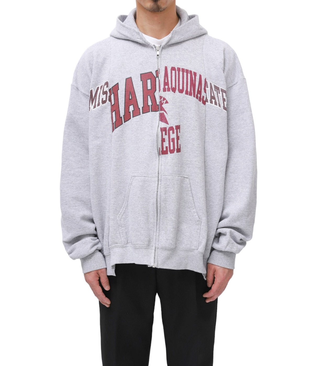 circa make wide cutback zip hoody