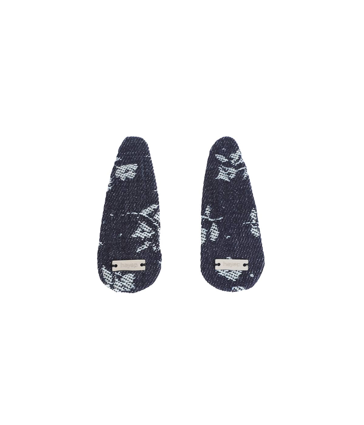 レディース】Floral Denim Hair Clips(2-piece) | heyep(ヘイップ