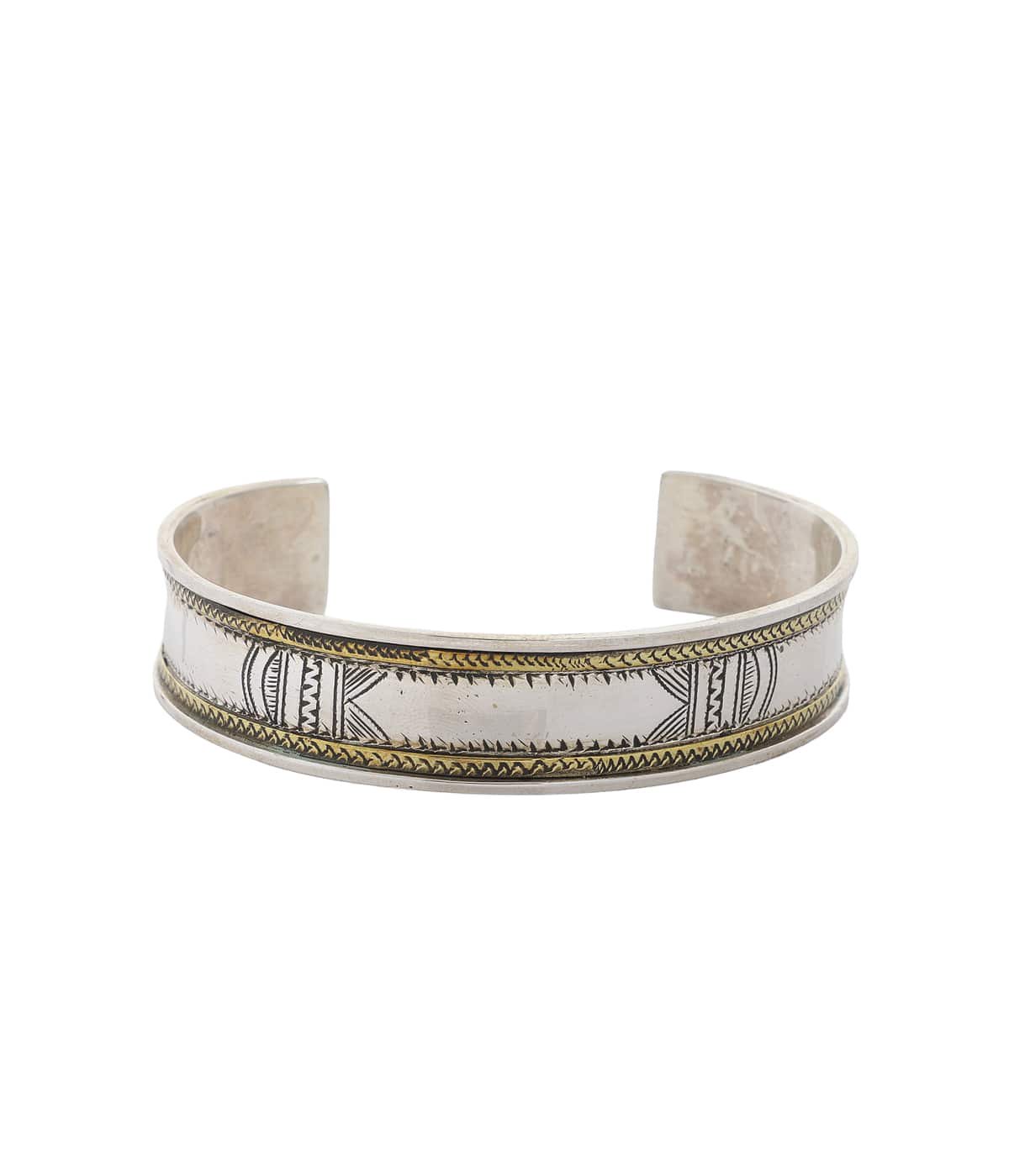 different PREMIUM BANGLE バングル シルバー BRASSxSILVER Medium Bangle | KNOW//MADE(ノウメイド) / アクセサリー