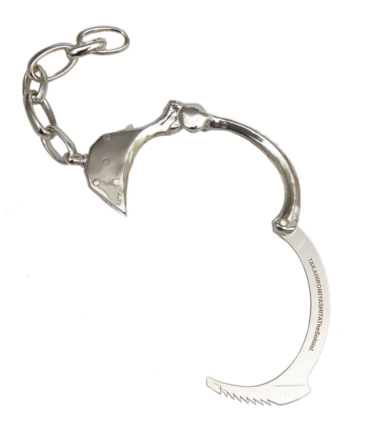 新品 ソロイスト bone shaped handcuffs bracelet-