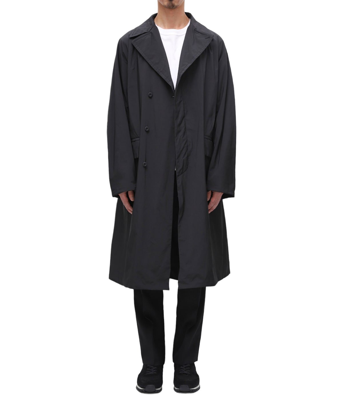美品 テアトラ TEATORA コート Device Coat DT-UR デバイスコート フード付き ナイロン アウター メンズ 46(M相当) ブラック