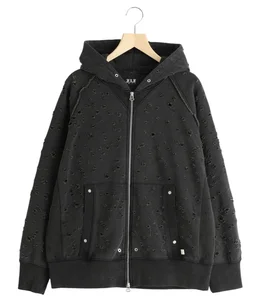 Dameged Zip up Hoodie