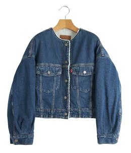 レディース】COLLARLESS CROP SHERPA TRUCKER | LEVI'S(リーバイス